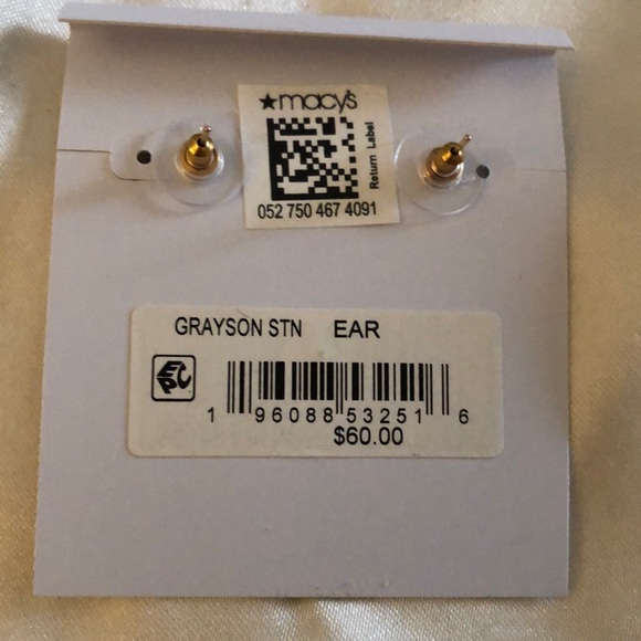 Kendra Scott Grayson Bronze Veined Red Fuchsia Magnesite Stud Earrings NWT - Picture 13 of 14